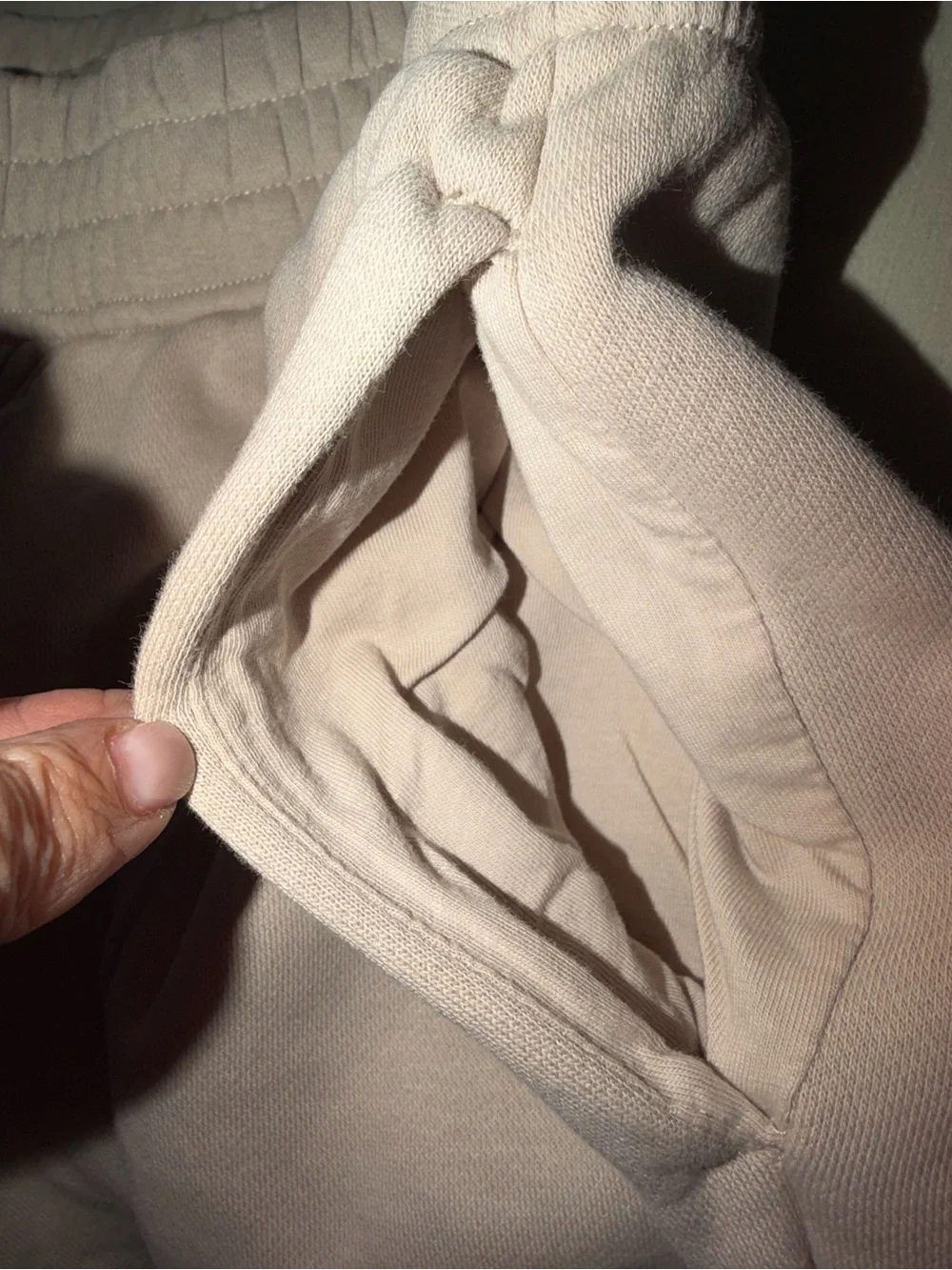 Nike Men’s Beige/Tan Fleece Joggers with Embroidered Swoosh